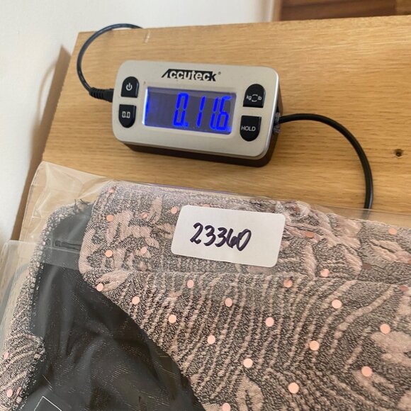 Dressbarn Top Womens 2X Plus Mauve Metallic Sequin Jacquard V Neck Short Sleeves - Picture 10 of 10